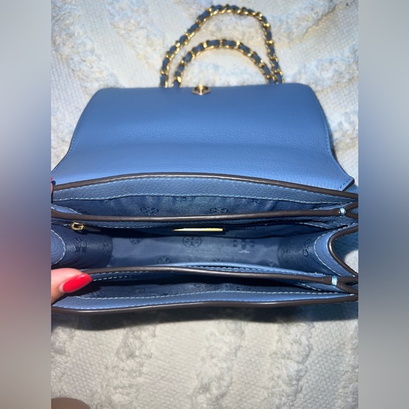 Tory Burch Britten Blue Bag - Picture 4 of 7